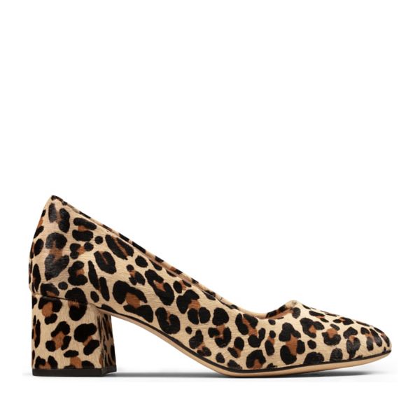 Clarks Womens Sheer Rose Heels Leopard | USA-6801357